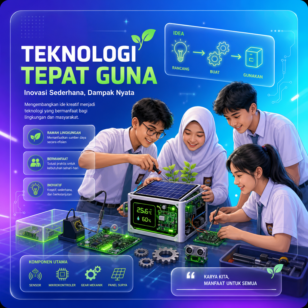 Ilustrasi tema Teknologi Tepat Guna